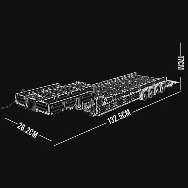 Ferngesteuerter Truck mit Anhänger | 8006 Teile