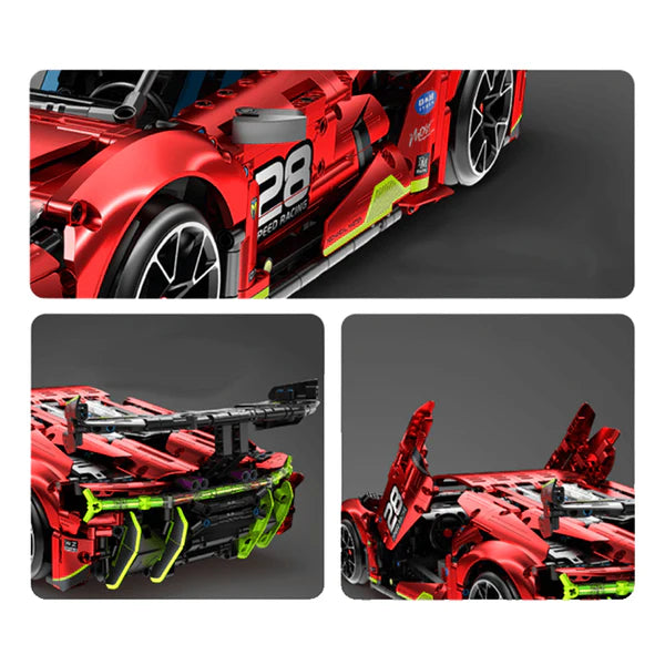 DRIFTING SATIN RED HYPERCAR | 2201 TEILE