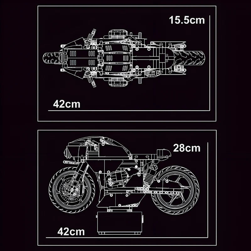 SATINPURPUR HYPERBIKE | 1446 TEILE