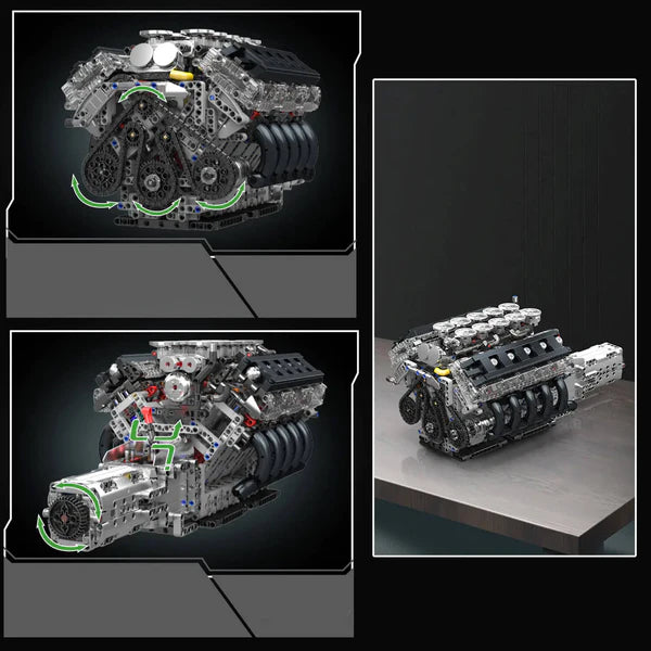 V10 Natürlich angesaugter Japanischer Motor | 1833 Teile