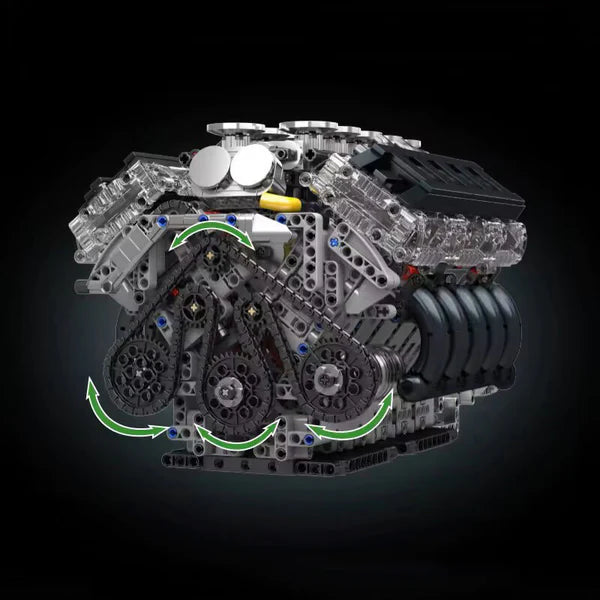 V10 Natürlich angesaugter Japanischer Motor | 1833 Teile