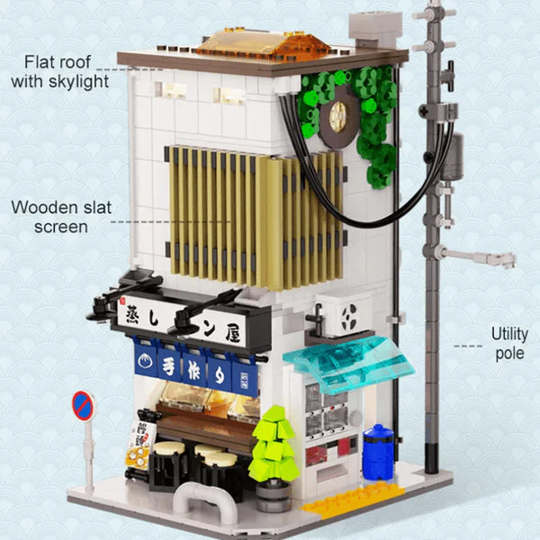 Japanisches Dampfbun-Haus | 1107 Teile
