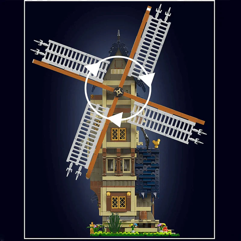 MITTELALTERLICHE WINDMÜHLE | 1583 TEILE