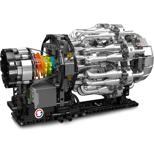 Motorisierter Turbofan-Motor | 1213 Teile