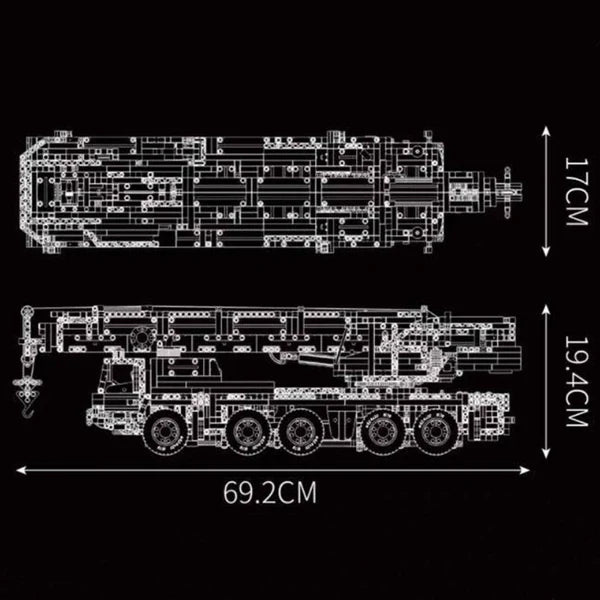 Ferngesteuerter Kran | 3217 Teile