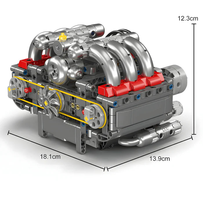 Motorisierter 6-Zylinder-Motor | 608 Teile