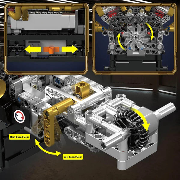 6,5L Natürlich Angesaugter V12 Britischer Motor | 973 Teile