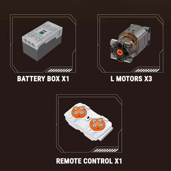 Motorisierte Industrieturmkran | 2564 Teile