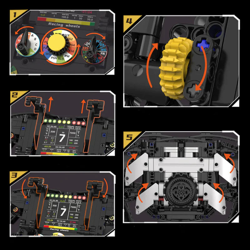 1:1 Grand Prix Lenkrad | 834 Teile