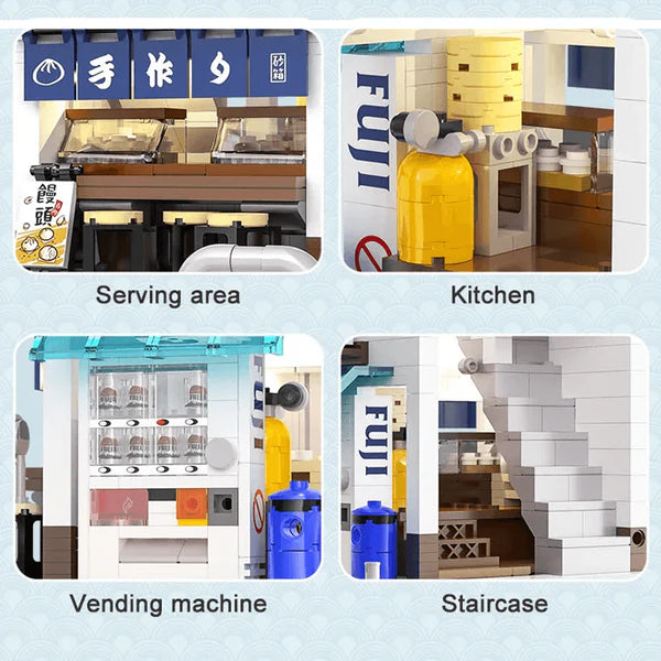 Japanisches Dampfbun-Haus | 1107 Teile