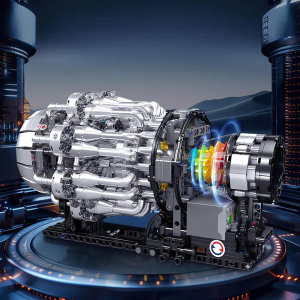 Motorisierter Turbofan-Motor | 1213 Teile