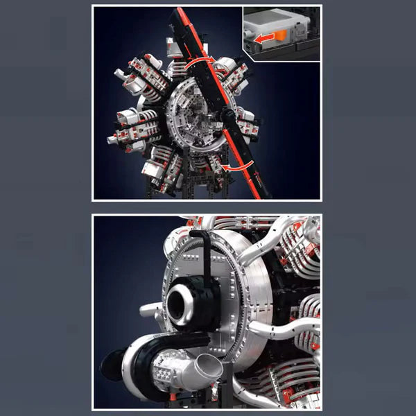 Ultimativer Radialflugzeugmotor | 3088 Teile