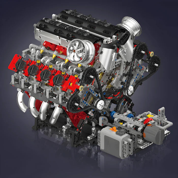 Motorisierter Italienischer V8-Motor | 2717 Teile