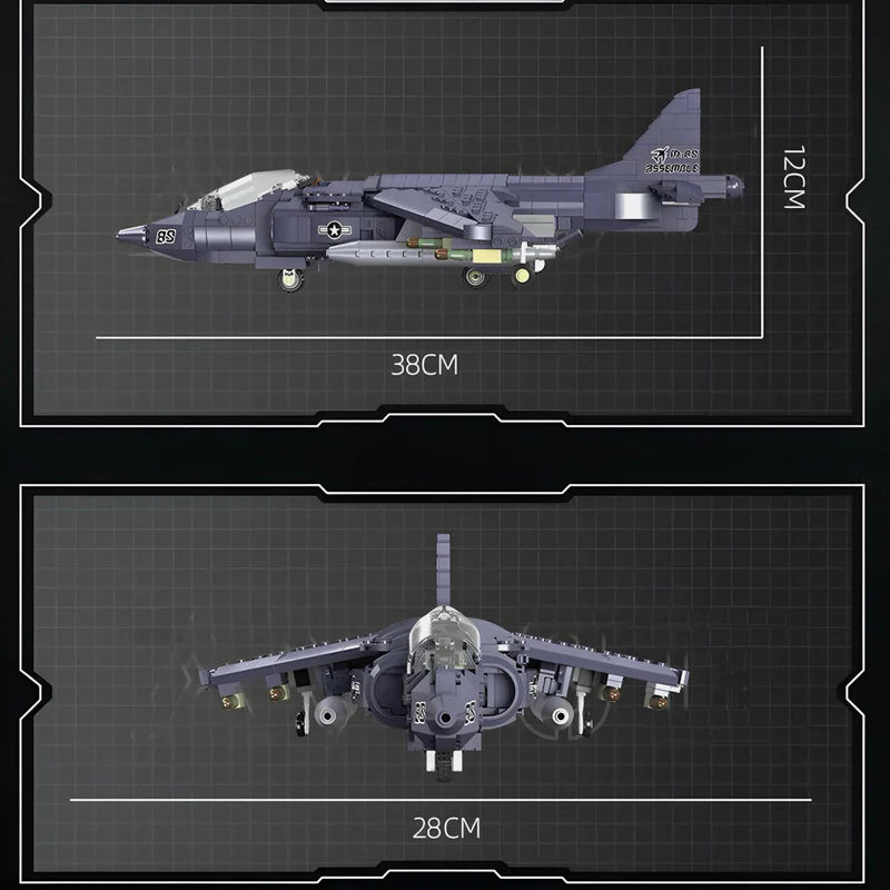 AV-8 SEA HARRIER FLUGZEUG | 805 TEILE