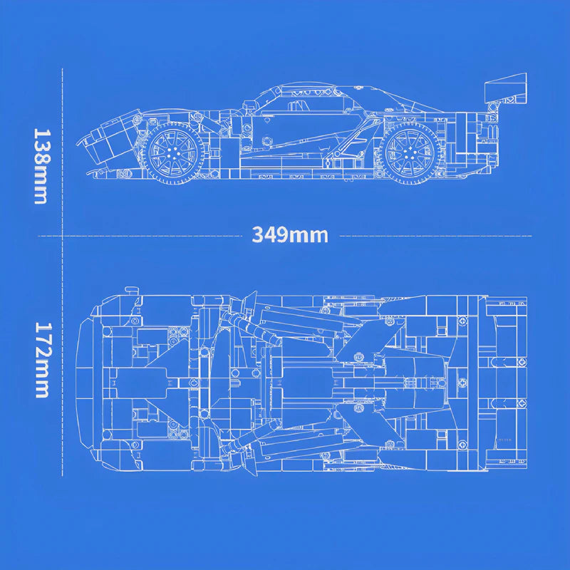 FERNBEDIENBARES RENN-SPEZIFIKATION GT HYPERCAR | 1258 TEILE