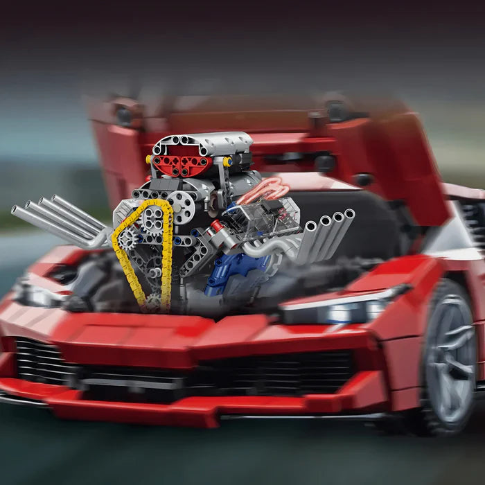 Motorisierter Hot Rod V8-Motor | 662 Teile