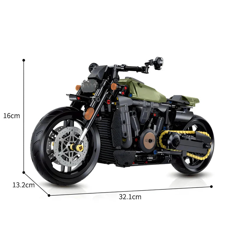 KLASSISCHES AMERIKANISCHES MOTORRAD | 634 TEILE