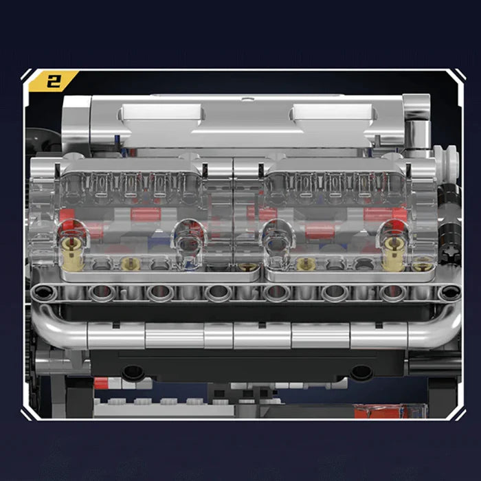 Motorisierter V8-Motor | 534 Teile