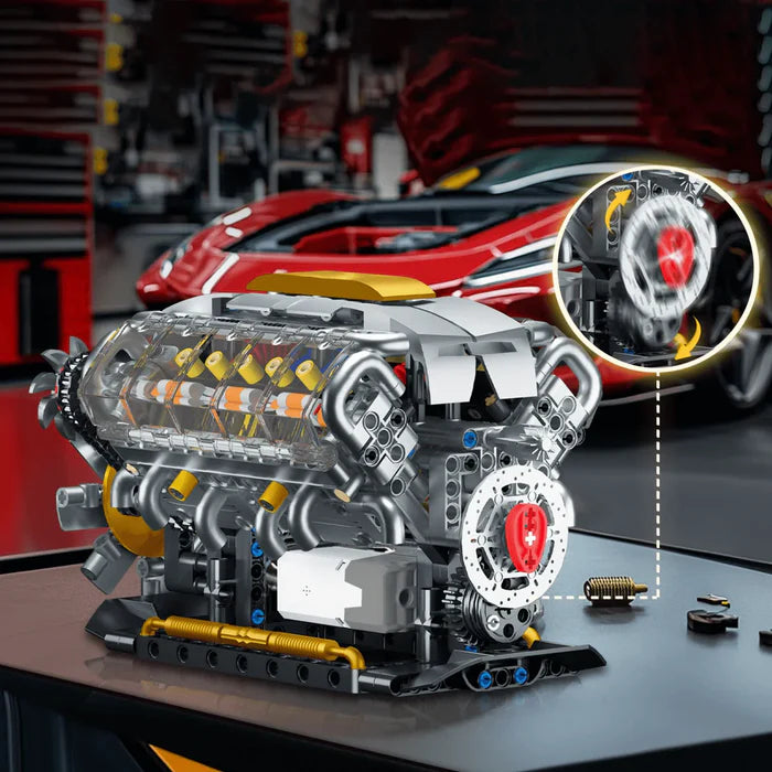 Motorisierter V8-Motor | 692 Teile