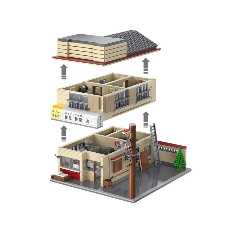 INITIAL D FUJIWARA TOFU LADEN | 1908 TEILE