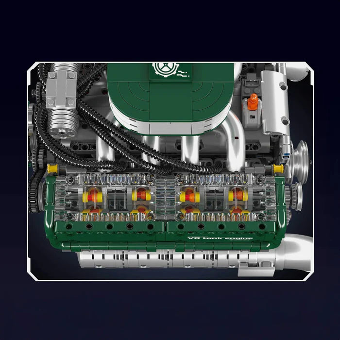Motorisierter V8-Panzer-Motor | 2250 Teile