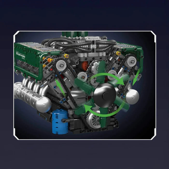 Motorisierter V8-Panzer-Motor | 2250 Teile