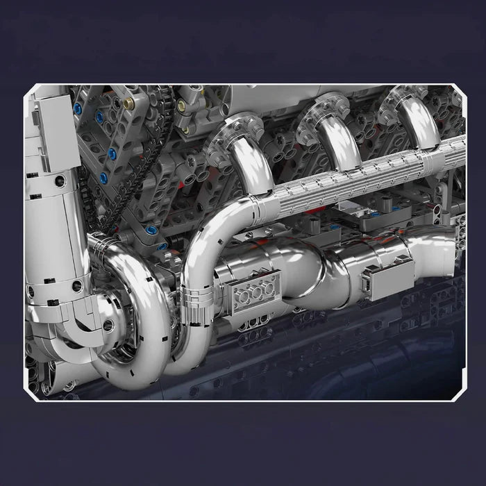 Ultimativer Chrom 5.5L V8-Motor & Getriebe | 2898 Teile