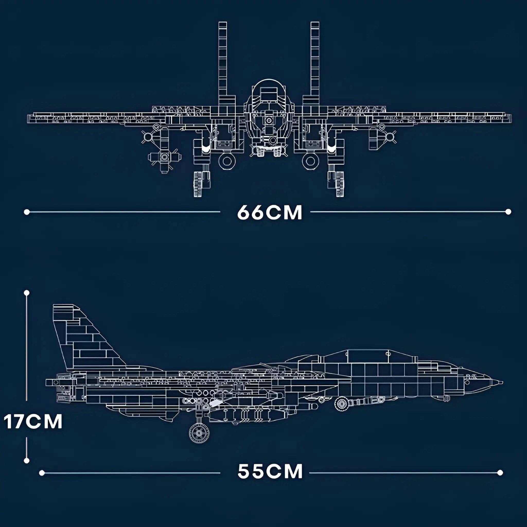 TOMCAT F-14 MILITÄR | 1614 TEILE