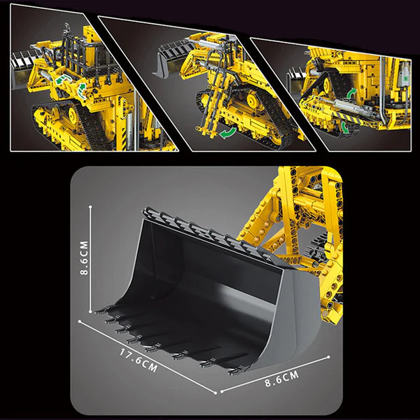 Ferngesteuerter Pneumatischer Minibagger | 3962 Teile
