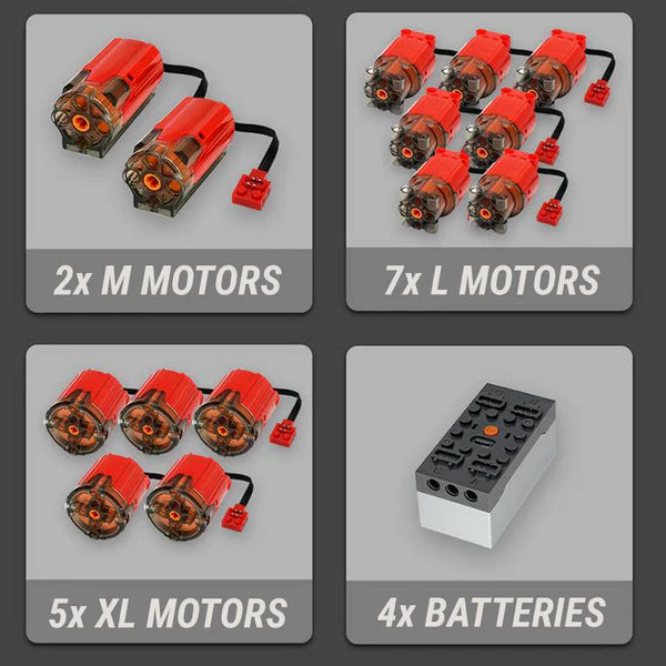 Rote Edition Ferngesteuerter Kran | 9176 Teile