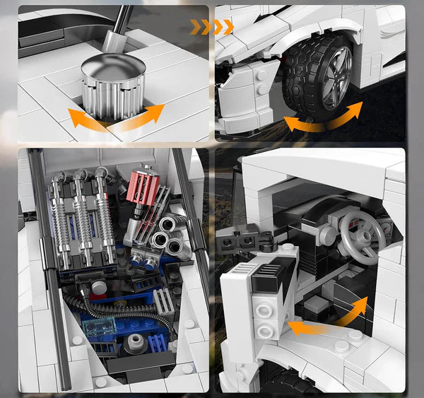 Hochleistungs-Europäischer Renntruck | 1603 Teile