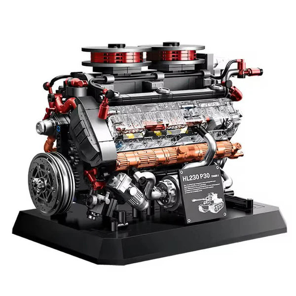 WW2 Deutscher V8 Panzer-Motor | 1235 Teile