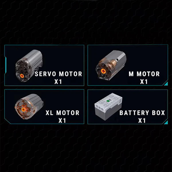 Ferngesteuerter amerikanischer Truck | 2063 Teile