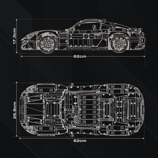 BRONZE MASERATI GRANTURISMO | 5479 TEILE