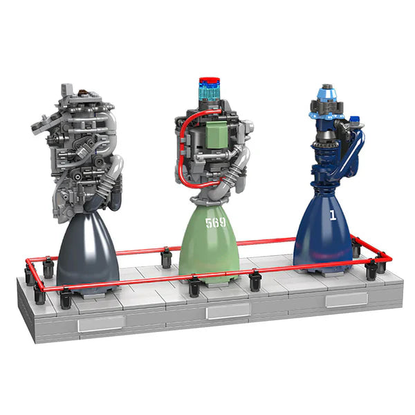 Methalox-Raketenmotor-Schau | 495 Teile