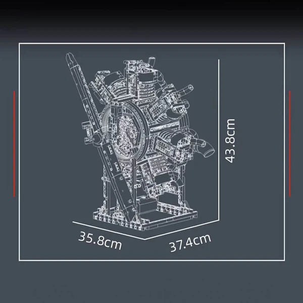Ultimativer Radialflugzeugmotor | 3088 Teile