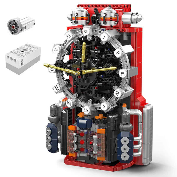 Motorisierte Cyberpunk Mechanische Uhr | 1600 Teile