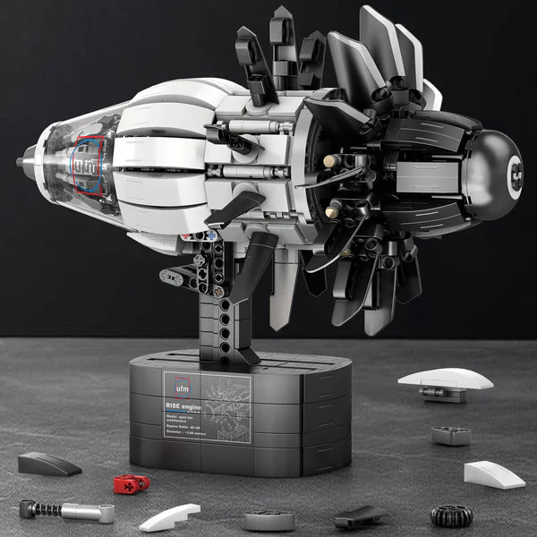 Motorisierter Flugzeugmotor | 1350 Teile