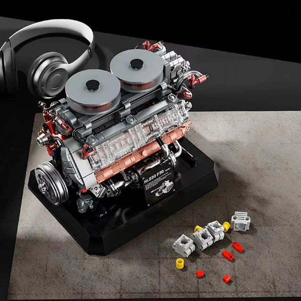 WW2 Deutscher V8 Panzer-Motor | 1235 Teile