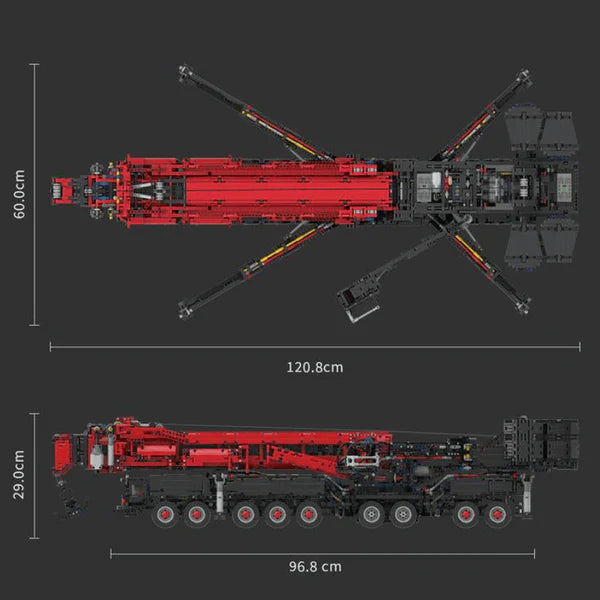Rote Edition Ferngesteuerter Kran | 9176 Teile