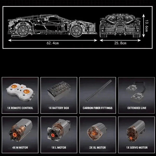 DIE BLACK MAMBA HYPERCAR | 4687 TEILE