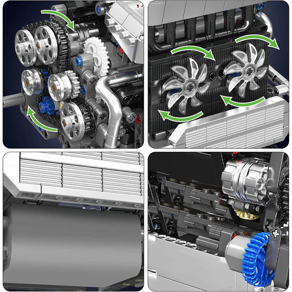 Motorisierter Reihensechszylinder Bayerischer Motor | 743 Teile