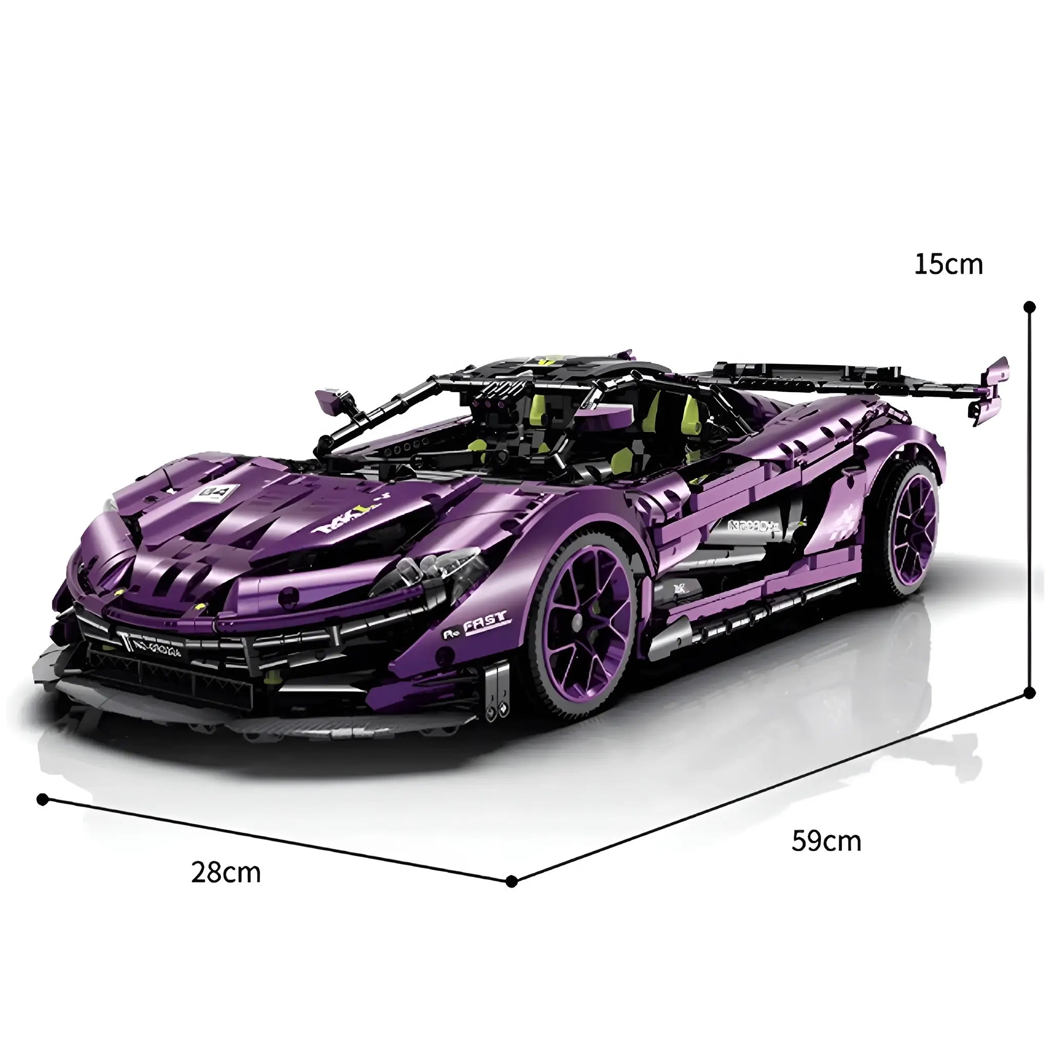 MCLAREN P1 VIOLETT | 3568 TEILE