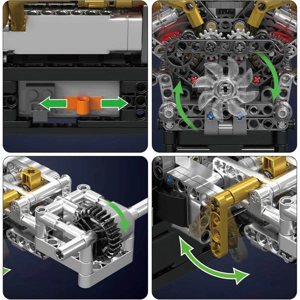 6,5L Natürlich Angesaugter V12 Britischer Motor | 973 Teile