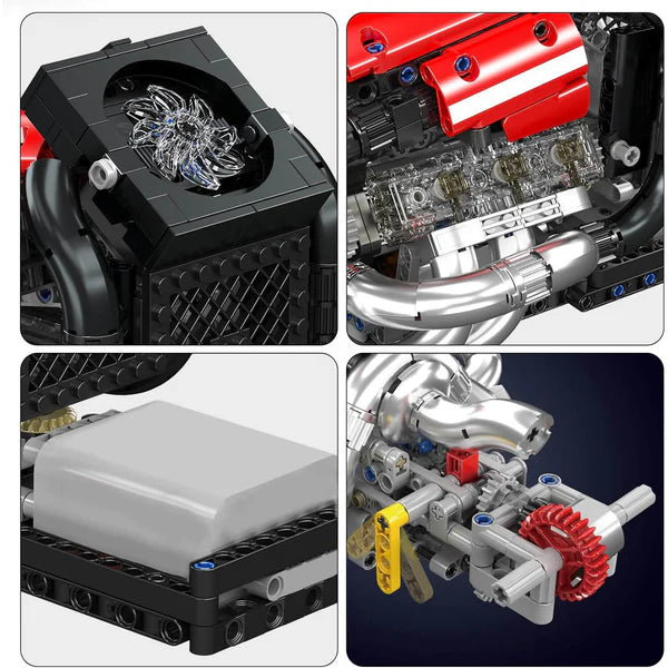 Grand Prix Rennwagen-Motor | 979 Teile