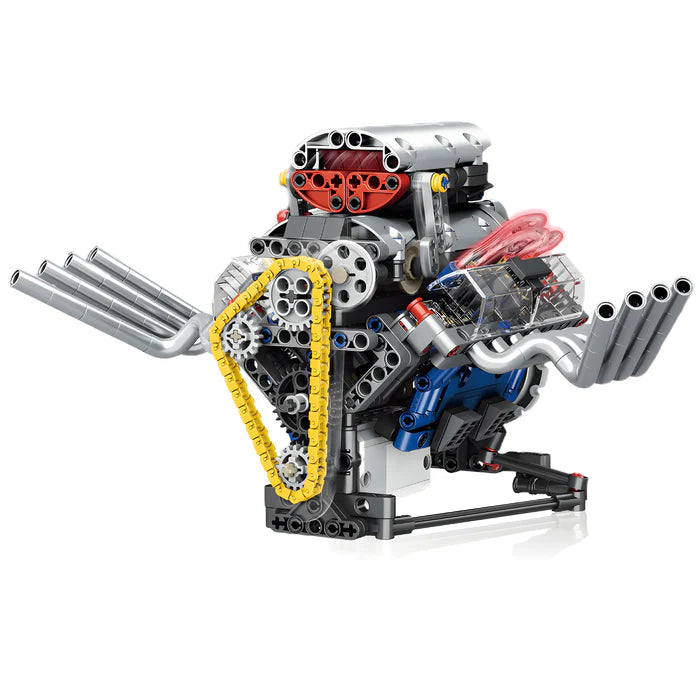 Motorisierter Hot Rod V8-Motor | 662 Teile