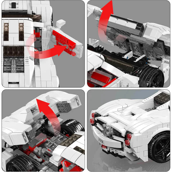 Quad-Auspuff Italienischer Hypercar | 1422 Teile