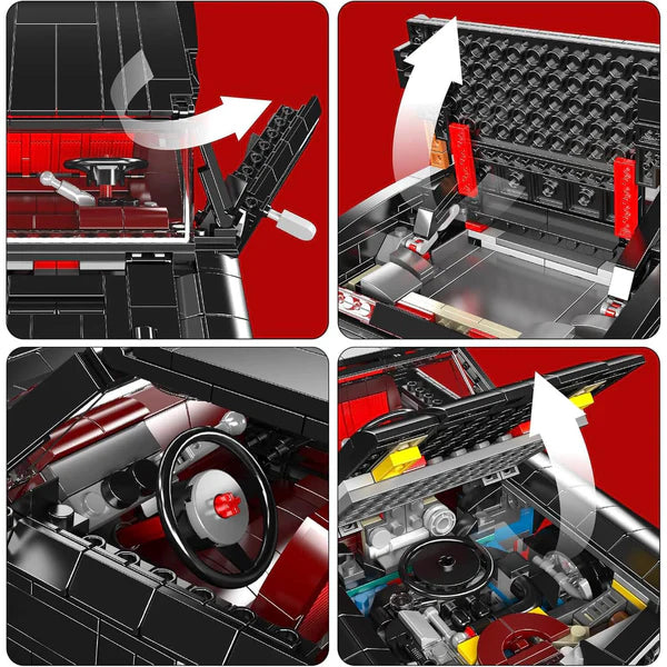 Retro Amerikanischer Muscle Car 1562 Teile