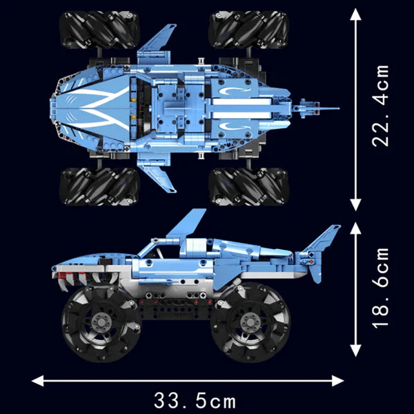 Ferngesteuerter Allrad-Shark | 785 Teile