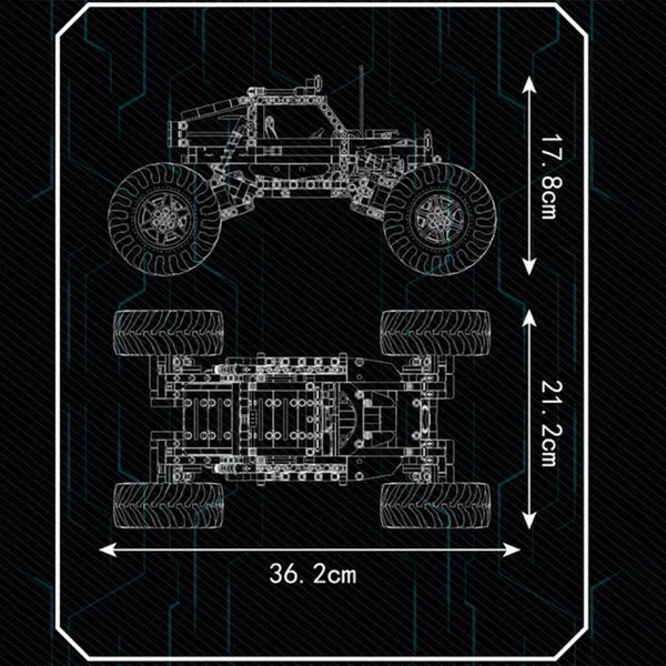 Monster Offroad Crawler | 1119 Teile